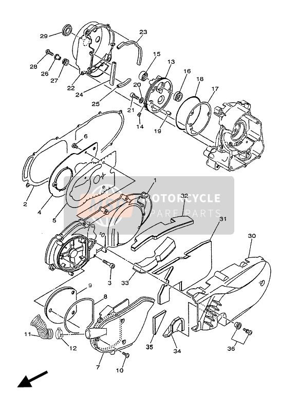 5MFE53380000, Damper, Motor Moun, Yamaha, 3